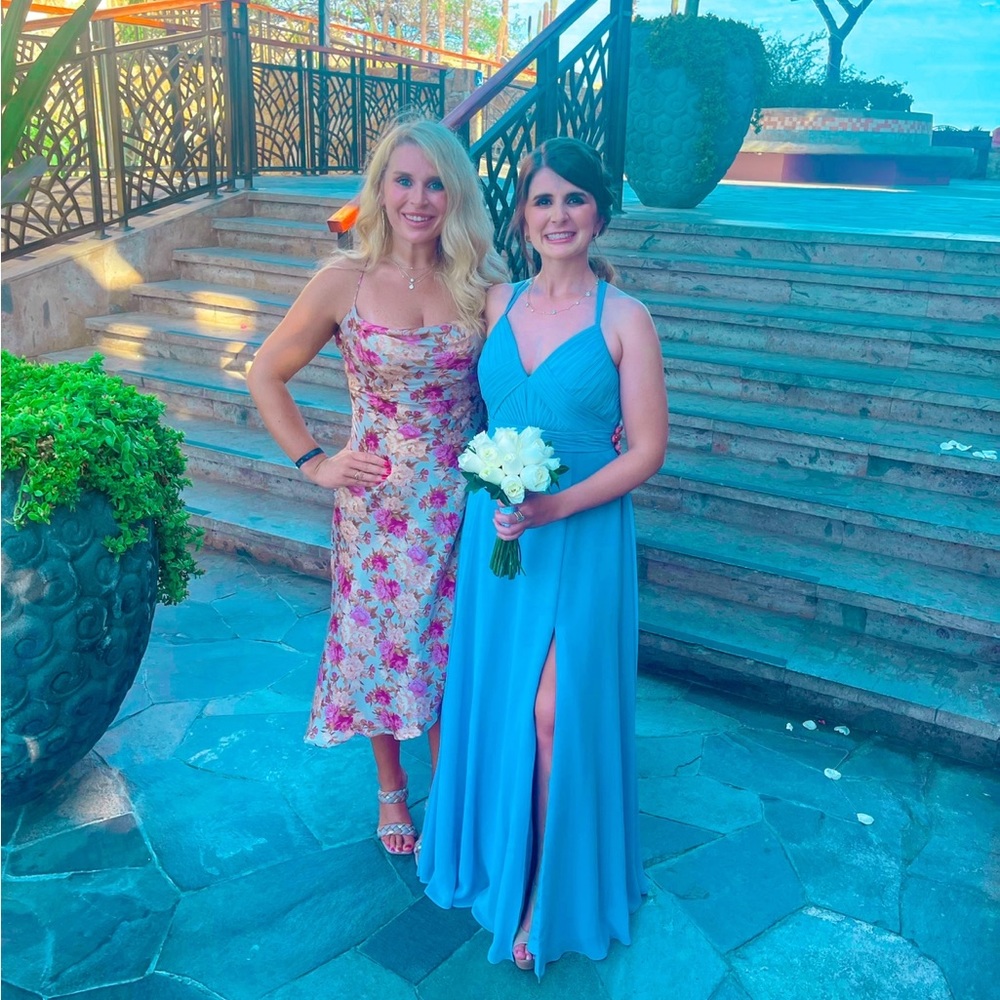 Beautiful bridesmaid dress in lavender from Azazie!